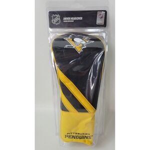Pittsburgh Penguins NHL Driver Headcover Team Effort Black Gold 460cc Nylon New